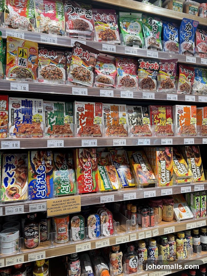 Assortment of Packaged Foods on Shelves