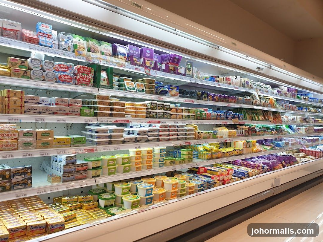 Dairy Aisle in a Supermarket