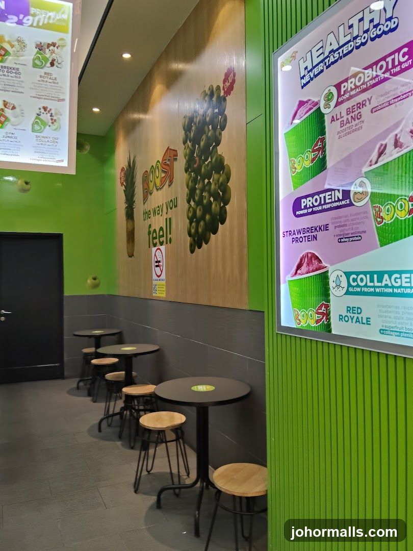 Boost Juice Interior