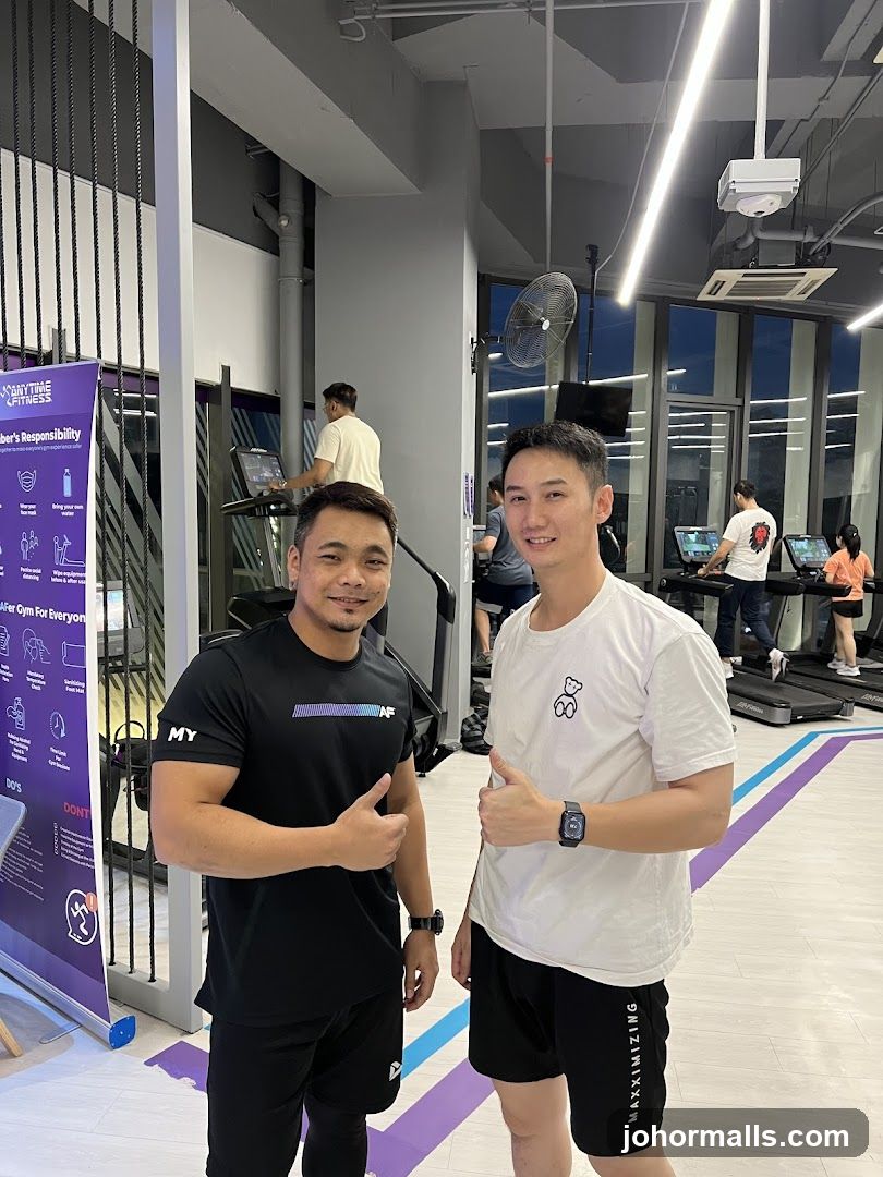 Gym Interior with Members