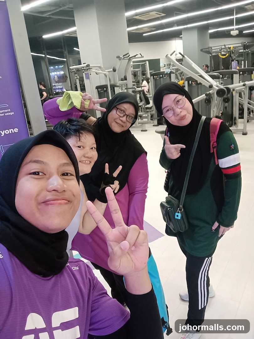 Group of friends at the gym