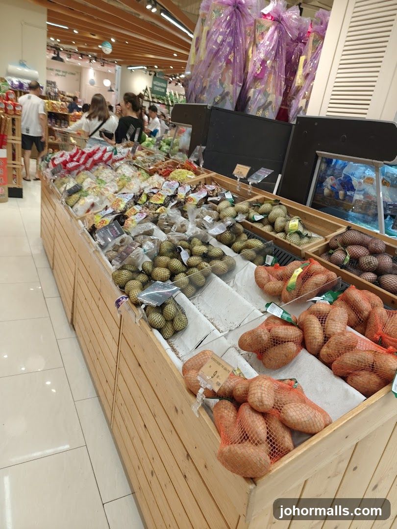 Produce Display in a Supermarket