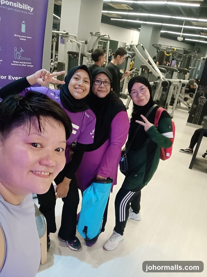 Group of people in a gym