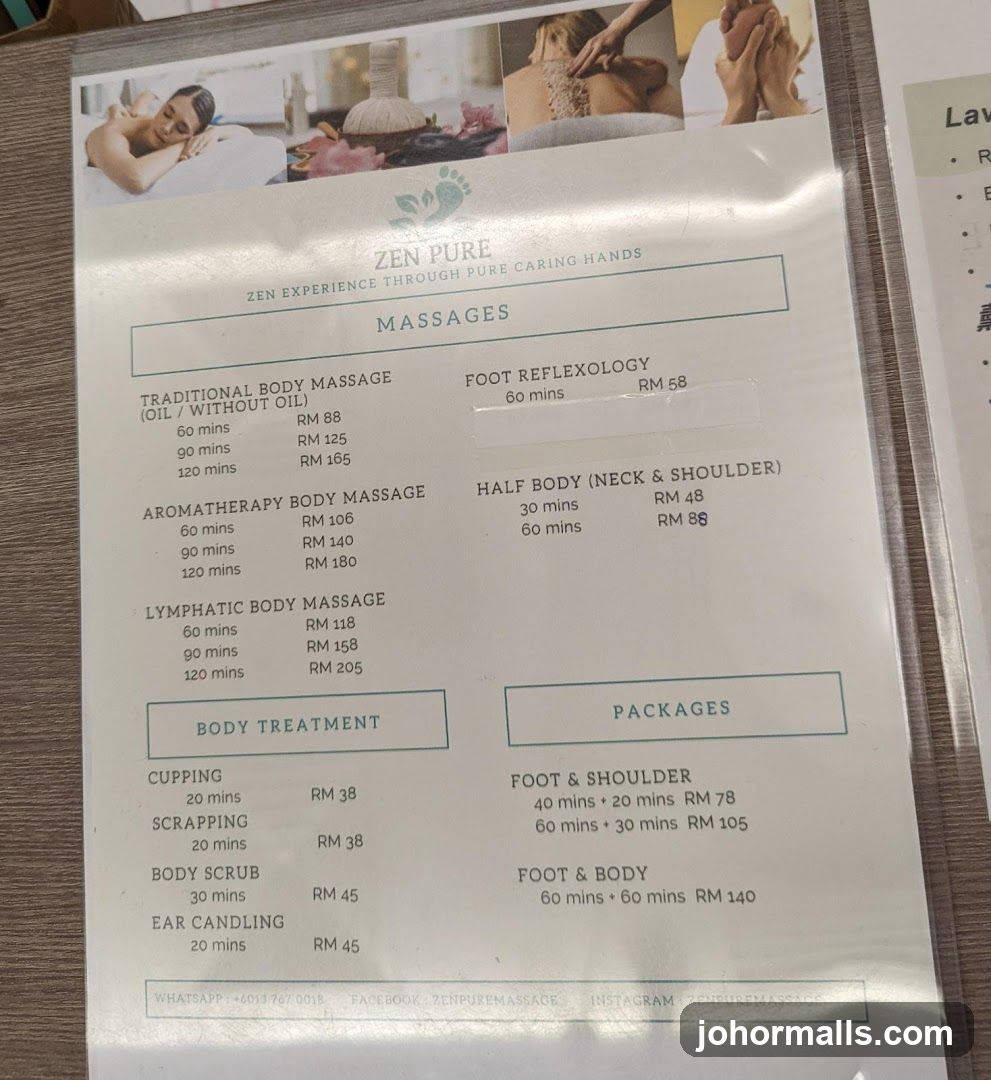 Zen Pure Massages and Packages