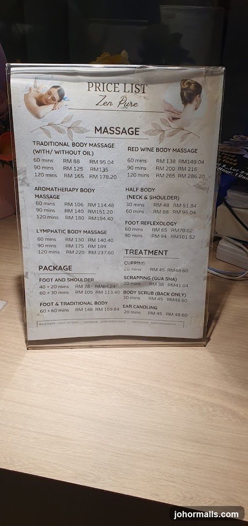 Price List Zen Pure