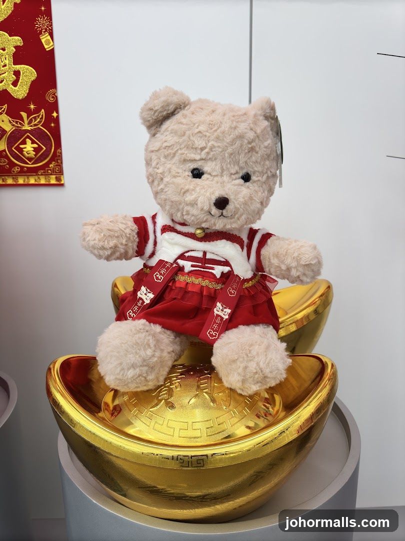 Teddy bear on gold ingots