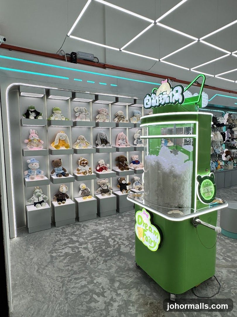 Plush Toy Display and Stuffing Machine