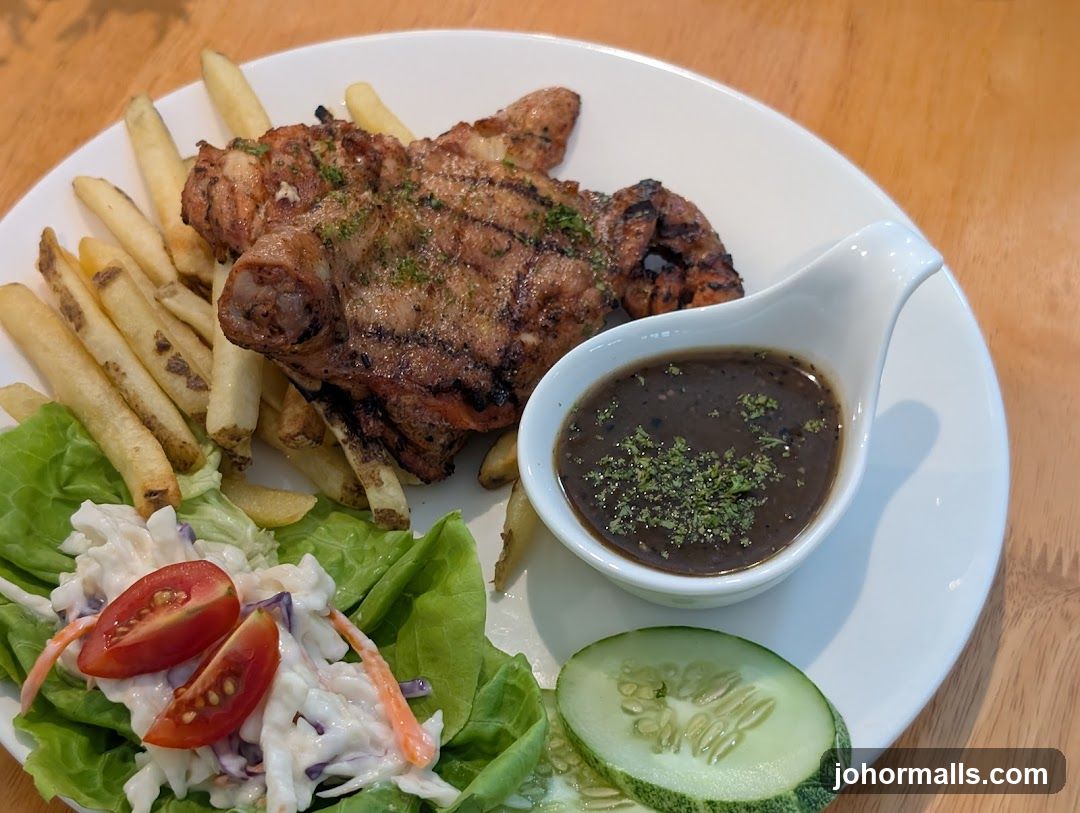 Grilled Chicken with Fries and Salad