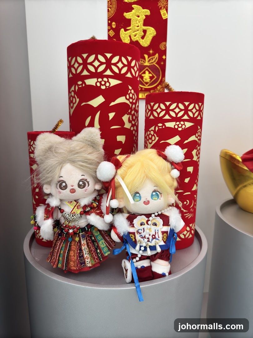 Chinese New Year Decorations with Dolls