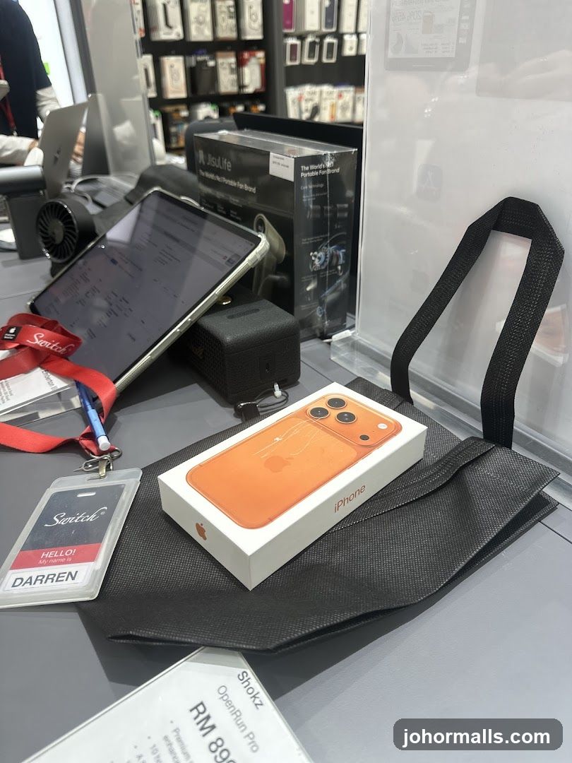 iPhone and Accessories Display