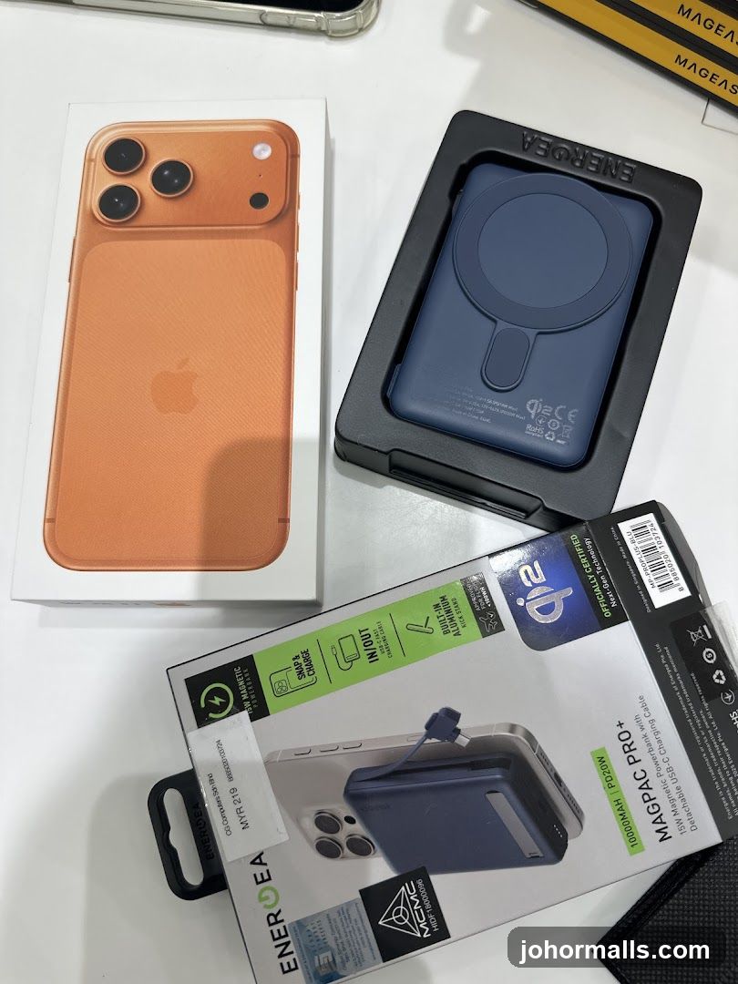 iPhone and Power Bank