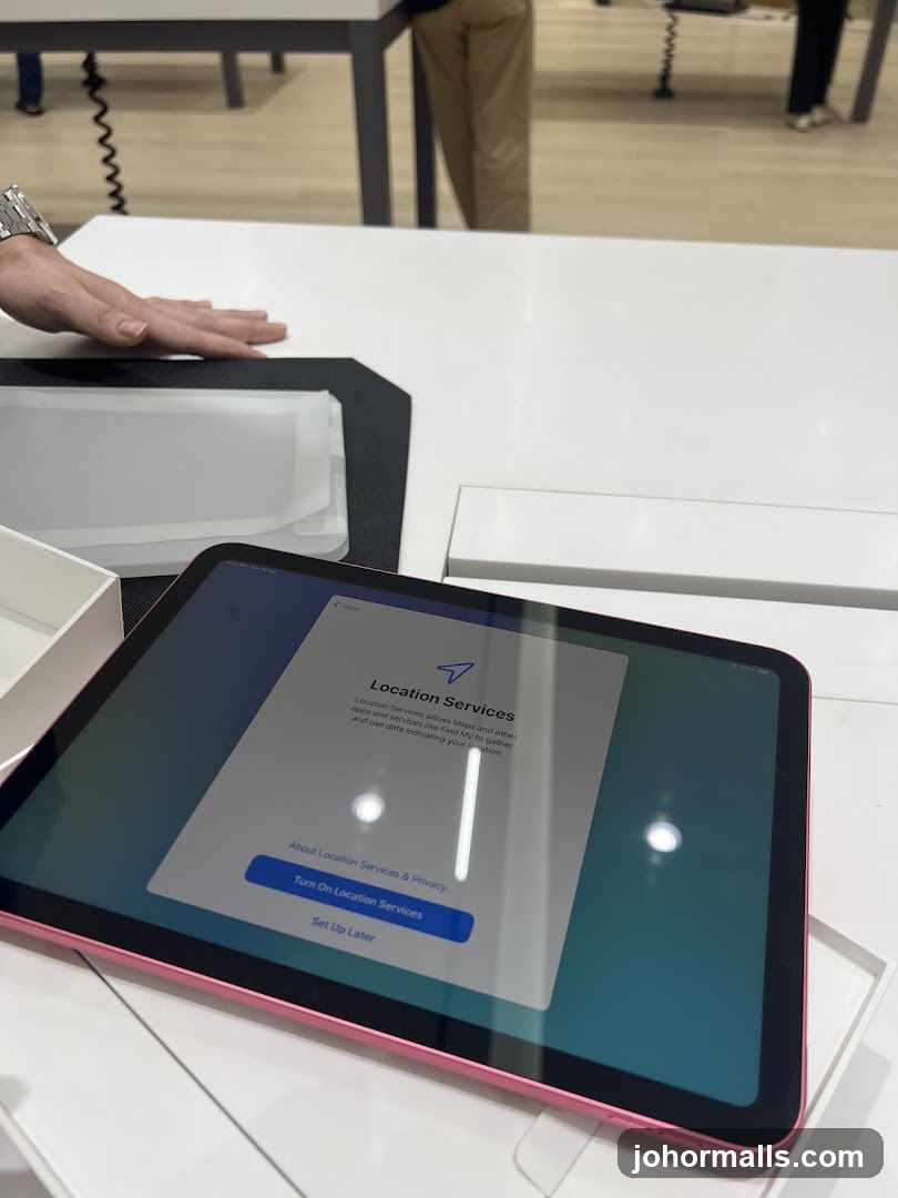 iPad Location Services Setup