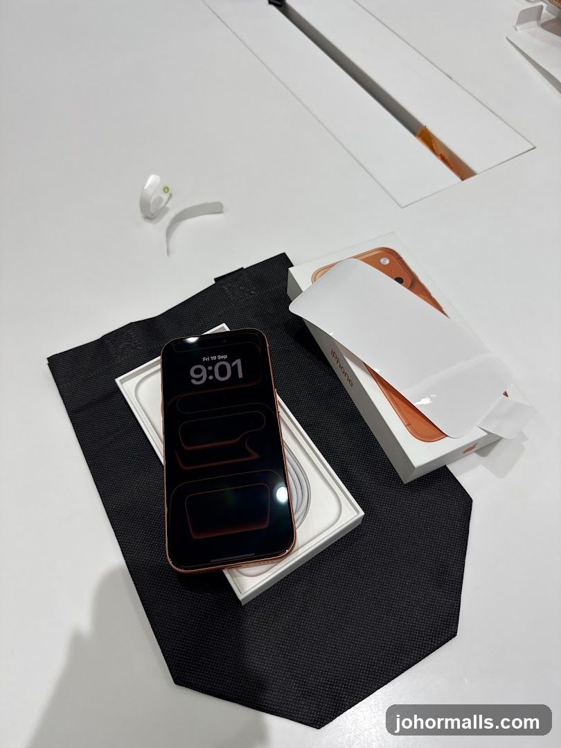 Unboxing an iPhone