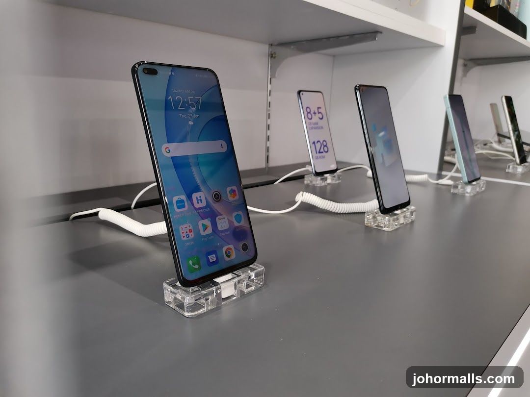 Smartphones on Display
