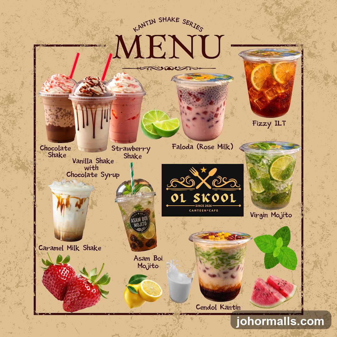 Kantin Shake Series Menu