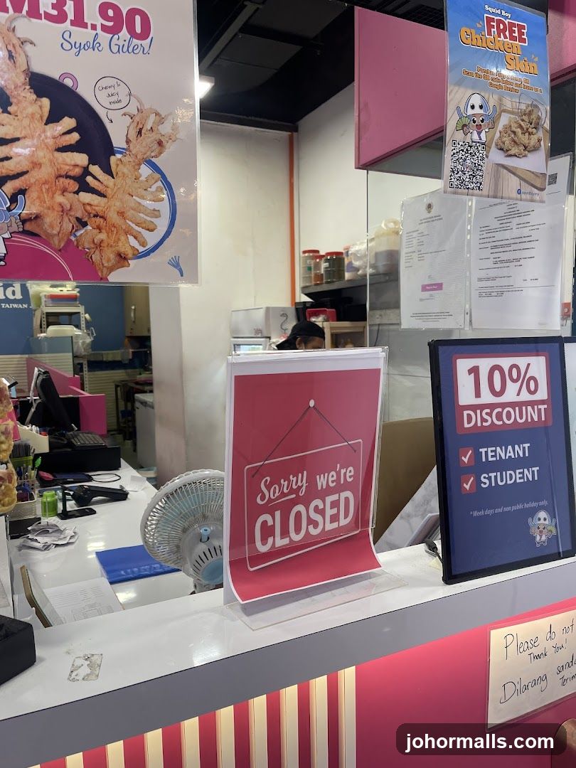 Counter with signs