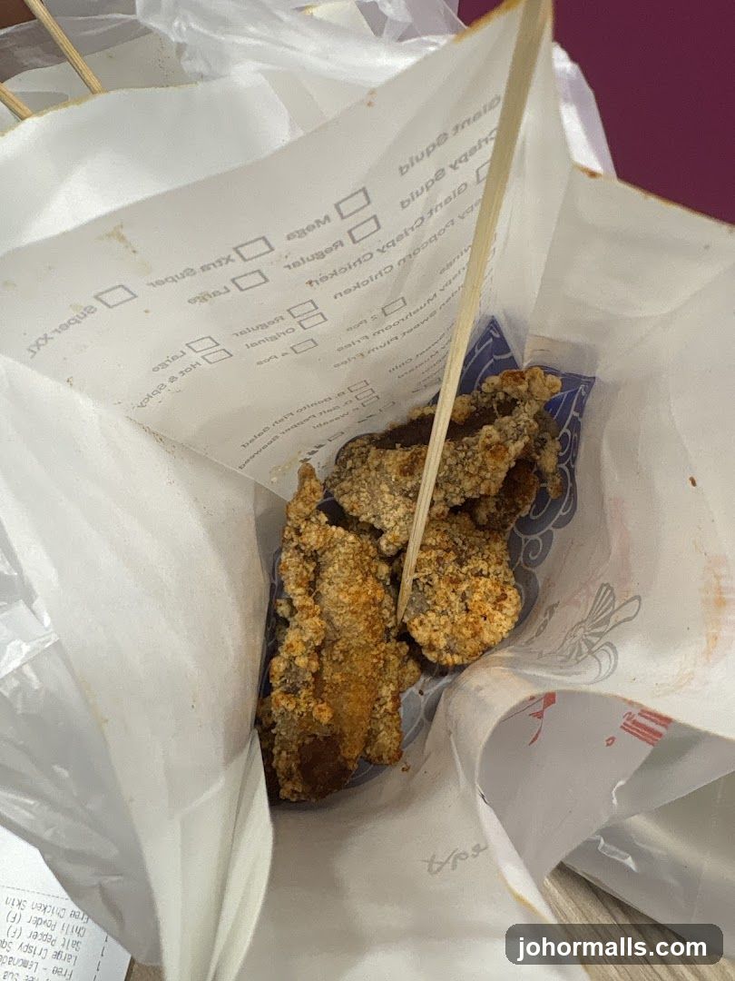 Fried Chicken Pieces in Bag