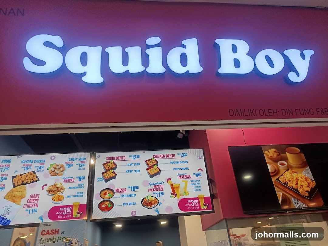 Squid Boy Menu