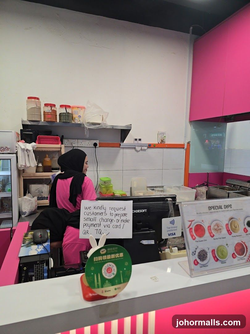 Counter with Payment Options
