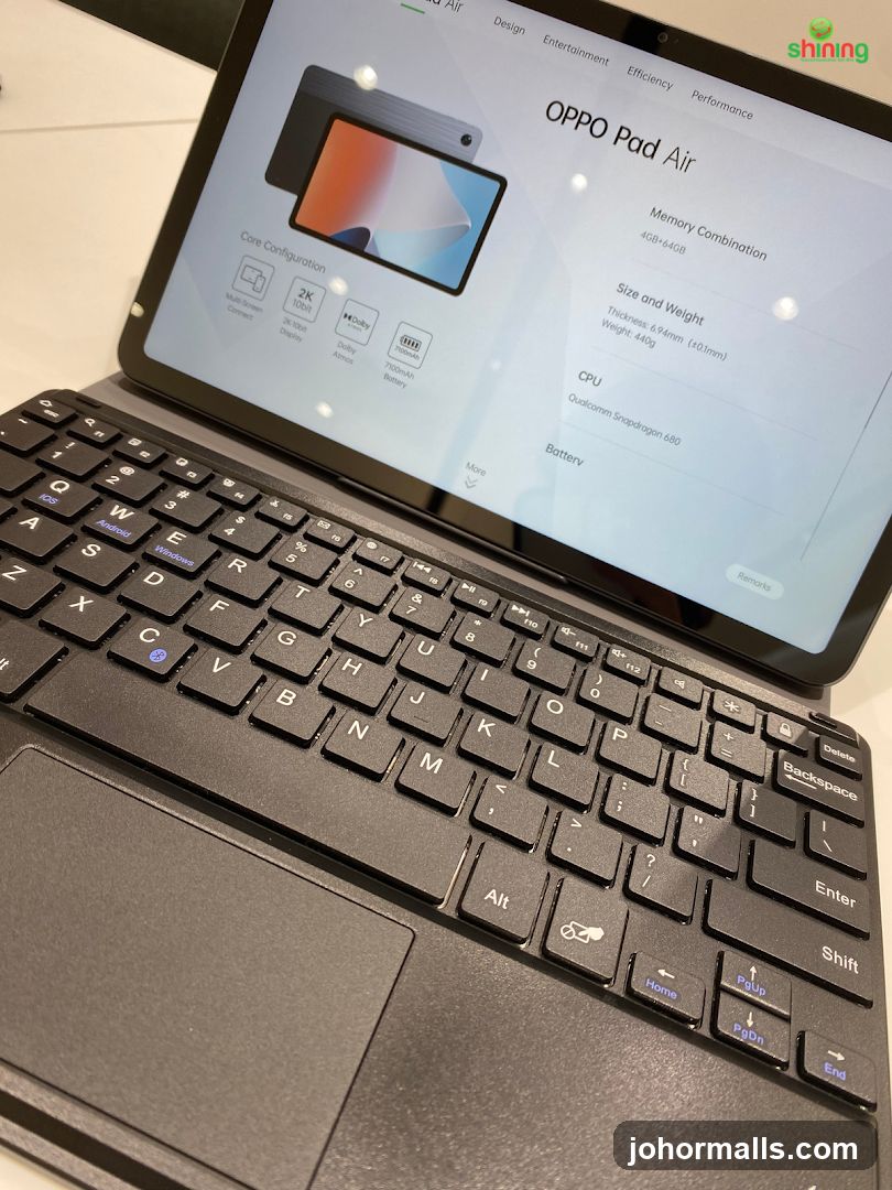 OPPO Pad Air with Keyboard