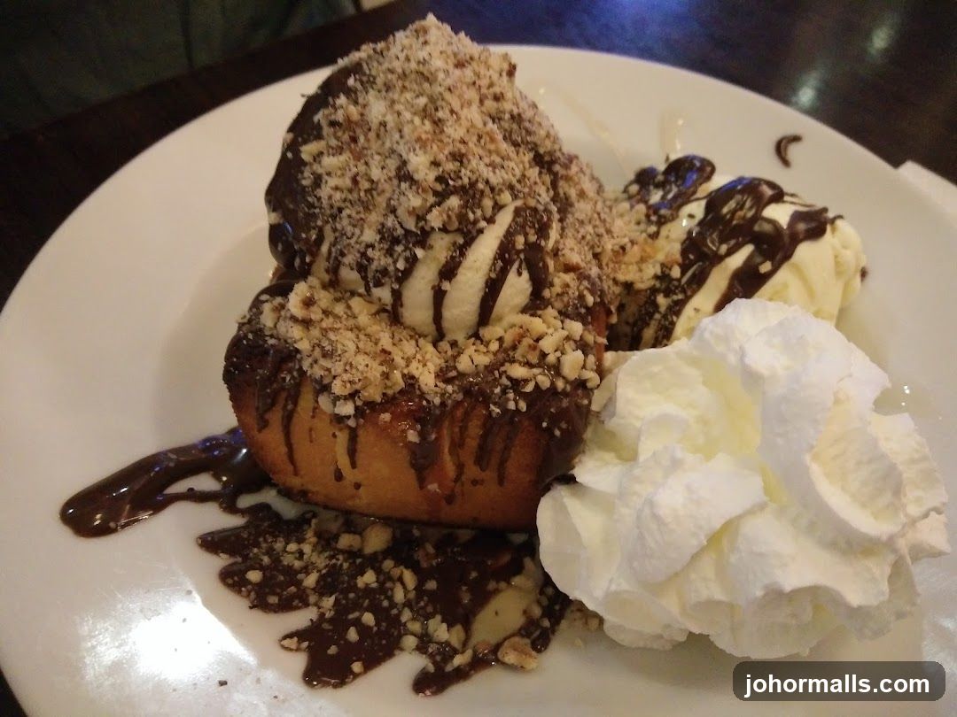 Dessert with Ice Cream and Chocolate