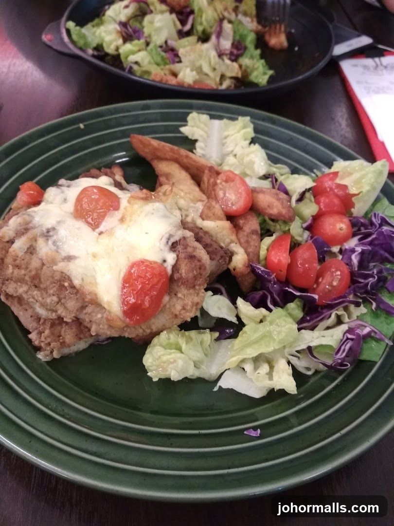 Fried Chicken with Salad
