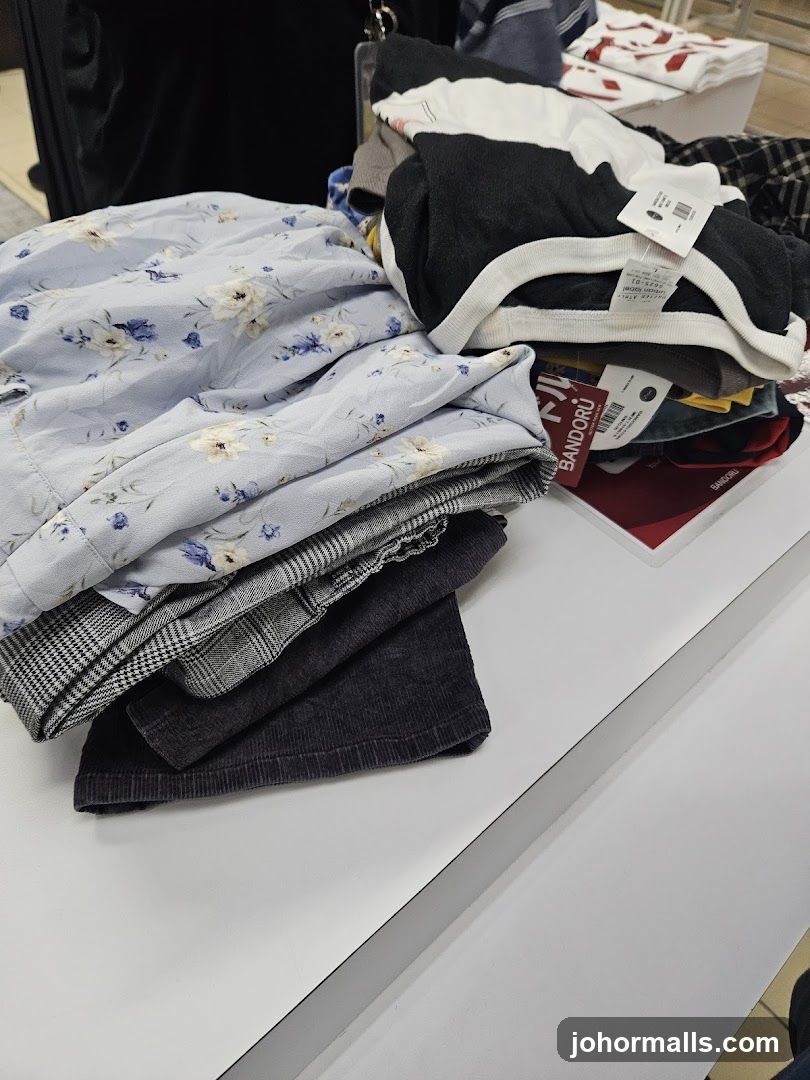 Pile of folded clothes