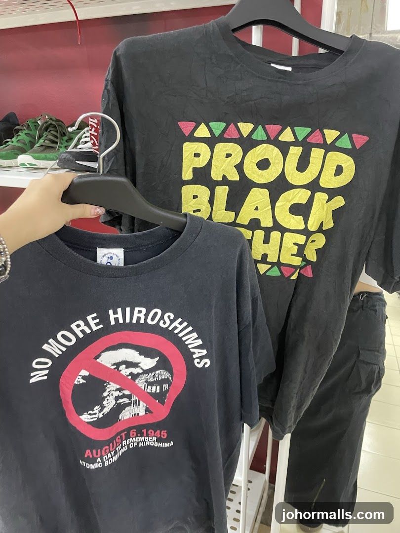 T-shirts with slogans