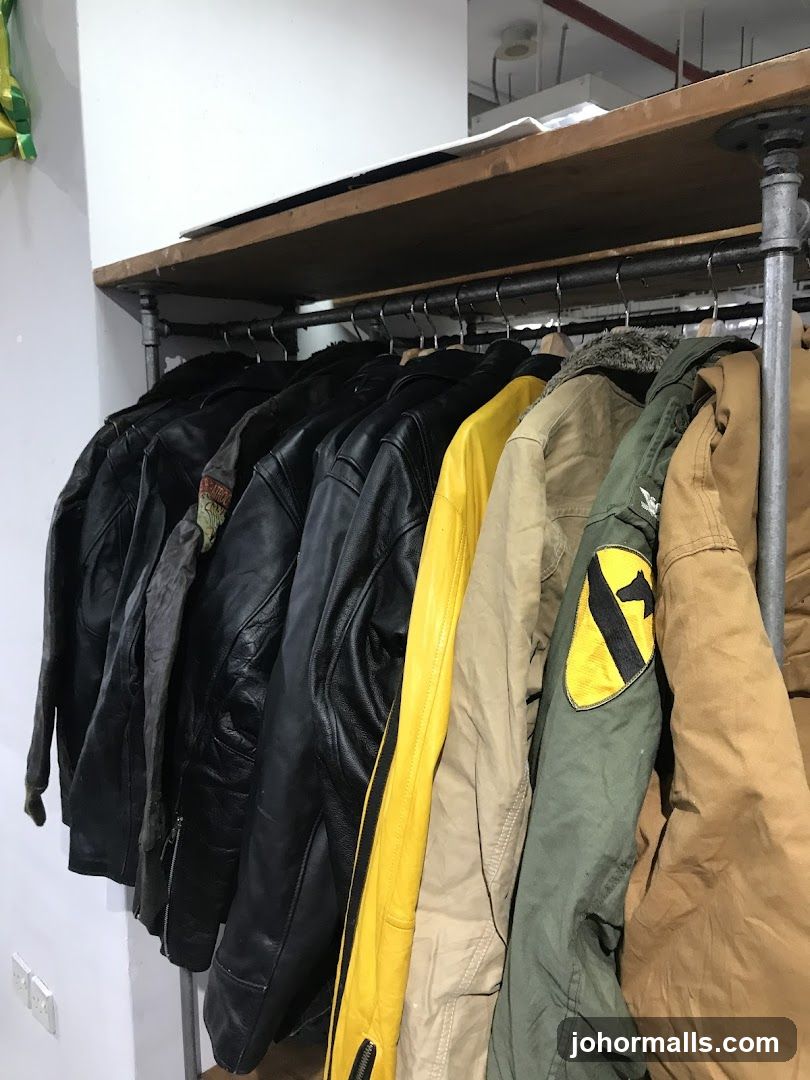 Jackets on a Rack