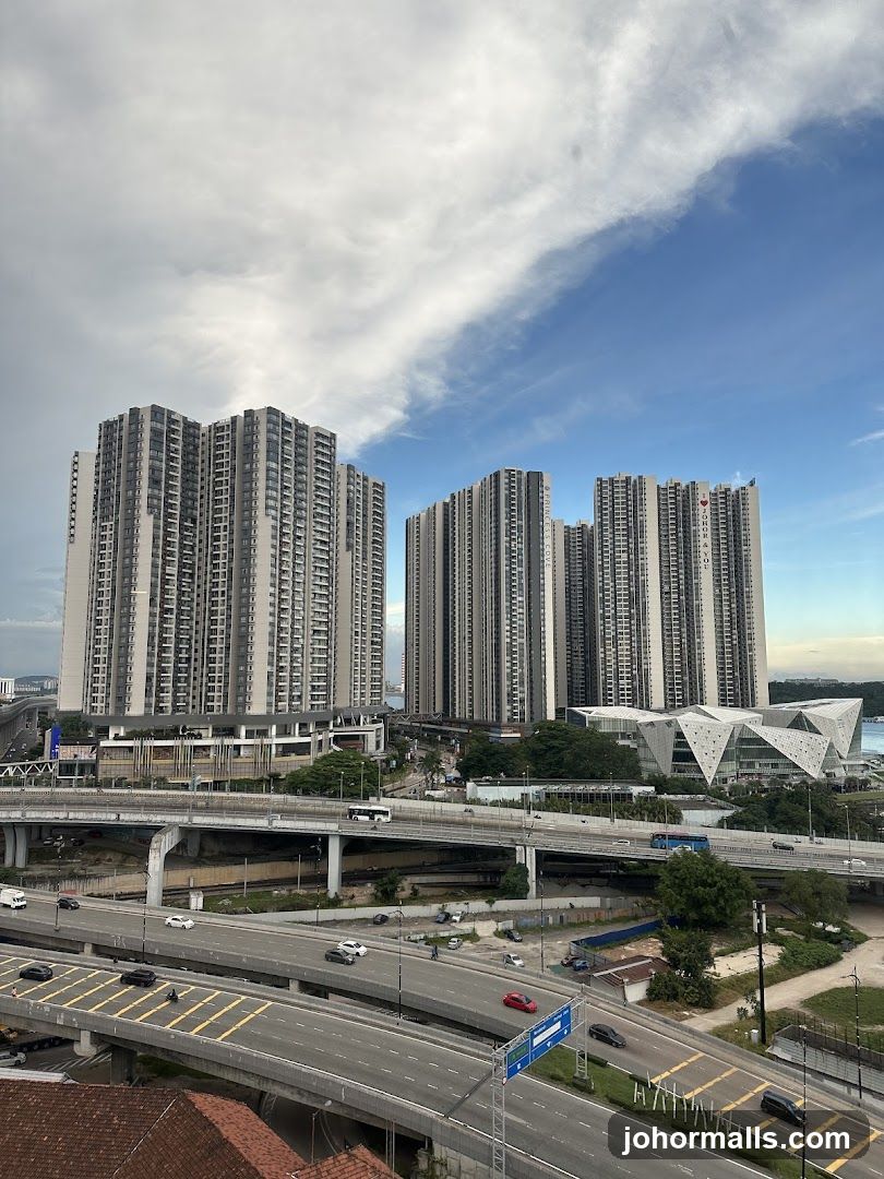 Cityscape with High-Rise Buildings and Highways
