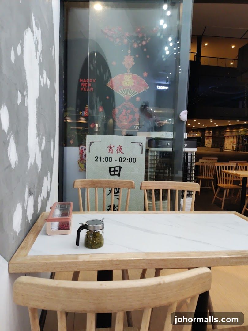 Restaurant Interior with Table Setting