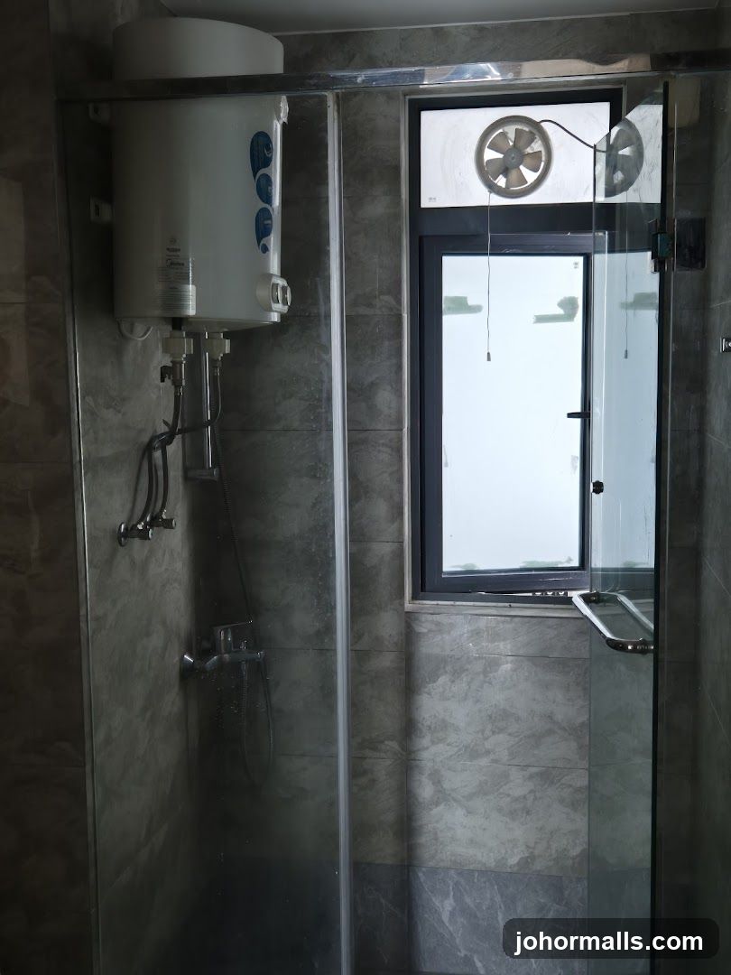 Shower Stall with Water Heater