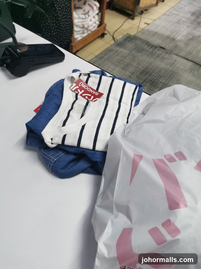 Clothing and Shopping Bag