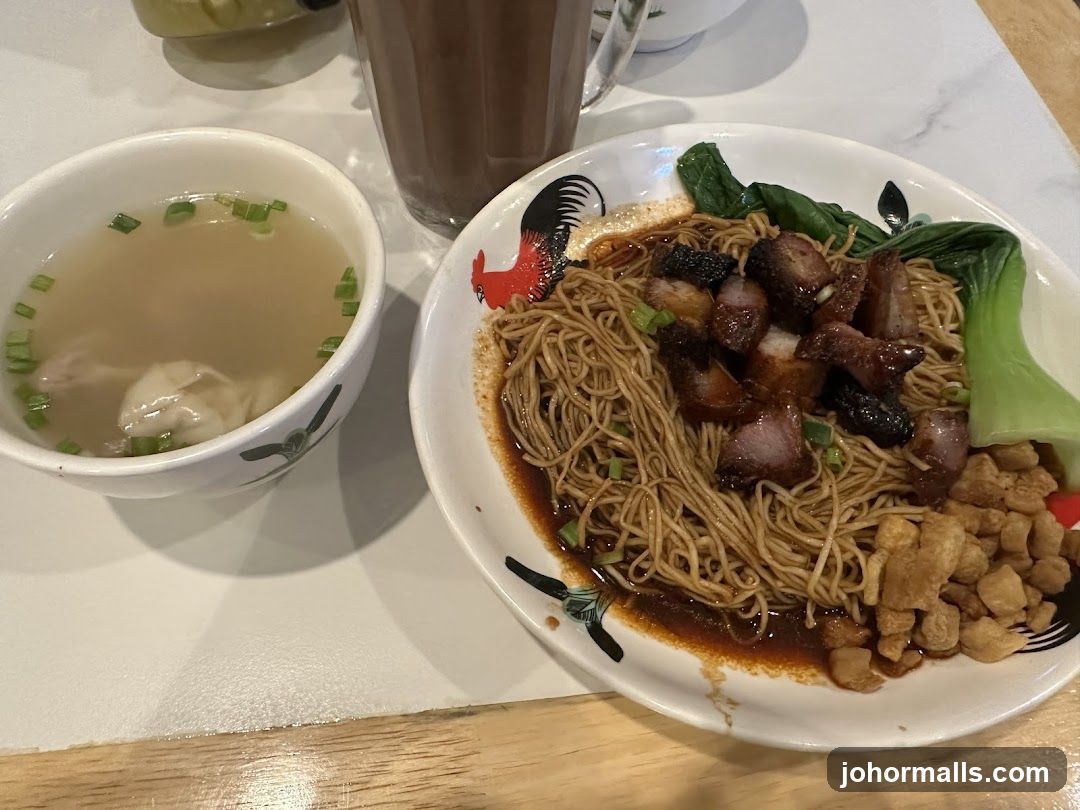 Noodles with Char Siu and Wonton Soup