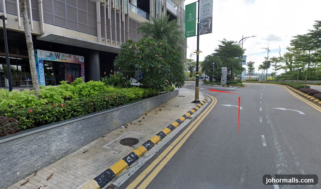 Street View of a Modern Building Entrance