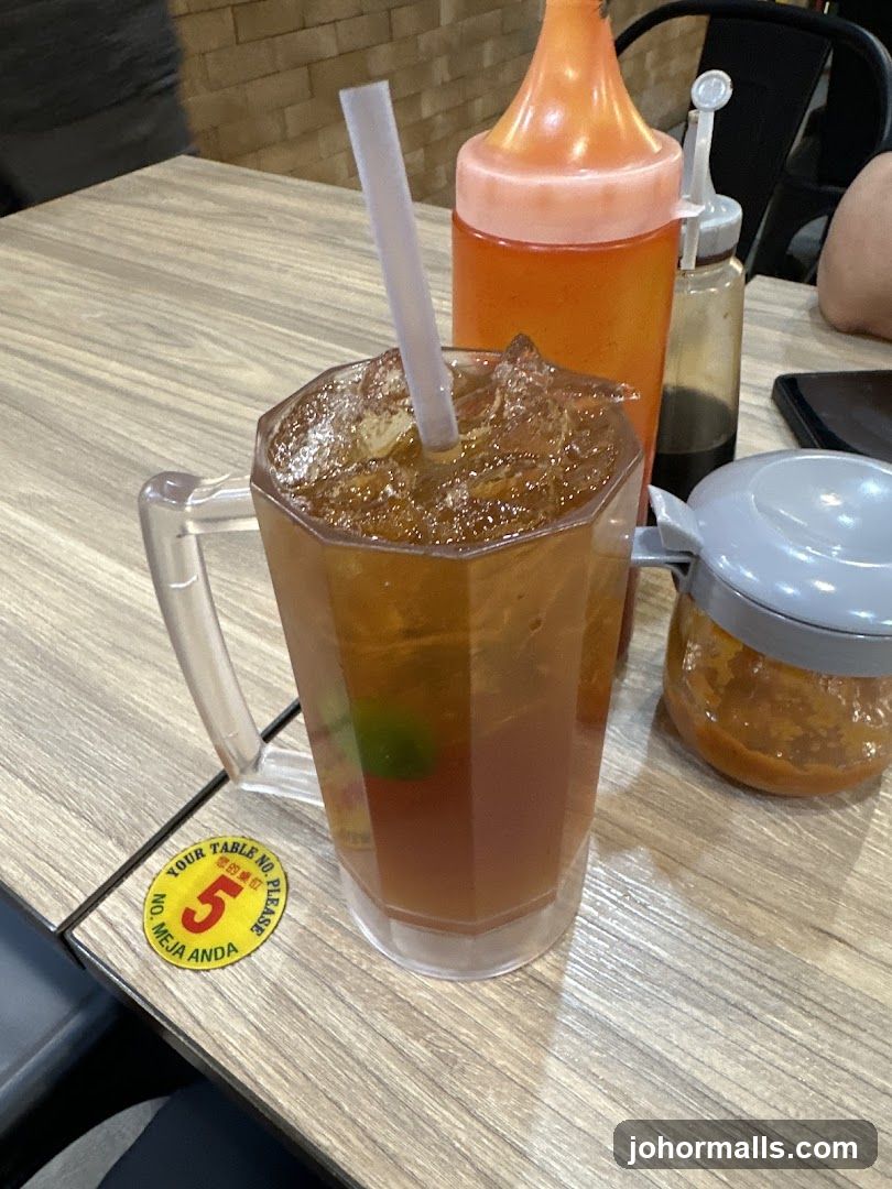 Iced Tea with Condiments