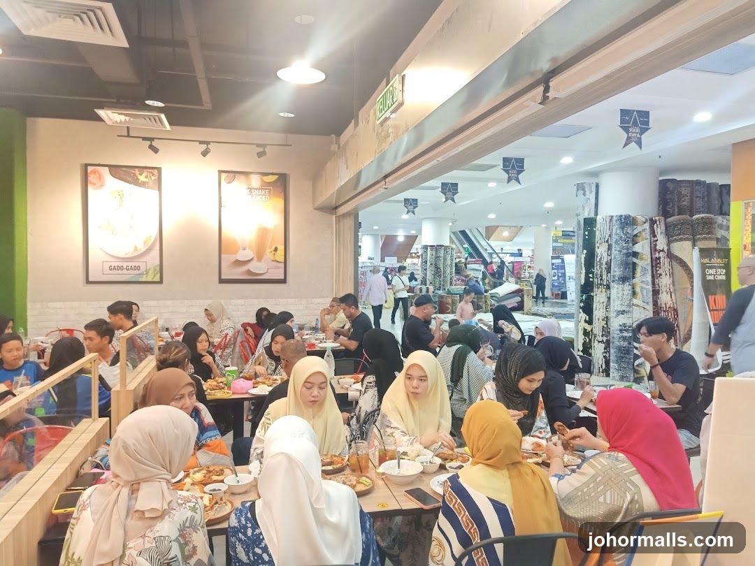 People dining in a restaurant
