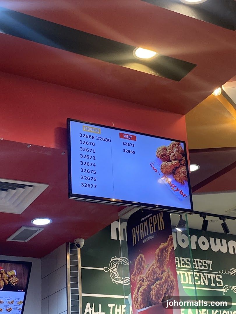 Order Status Screen and Advertisement