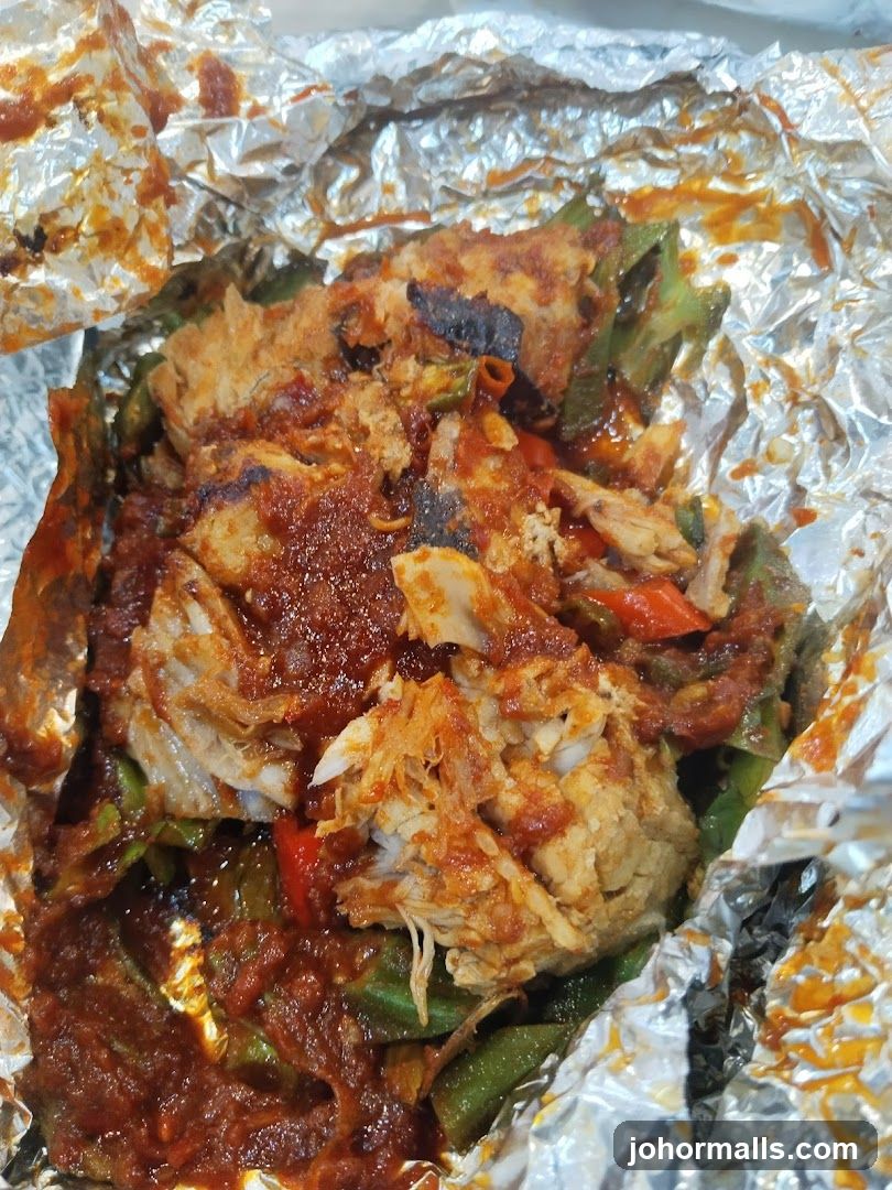 Fish dish in foil