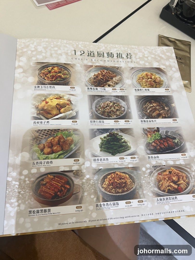 CHEF'S RECOMMENDATIONS