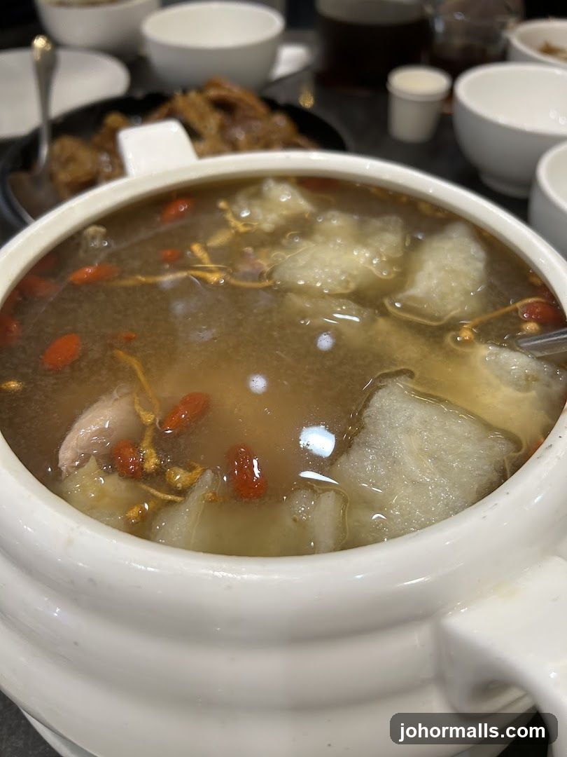 Soup with Goji Berries and Other Ingredients