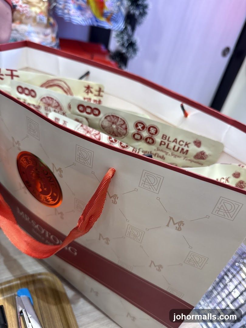 Shopping Bag with Snacks