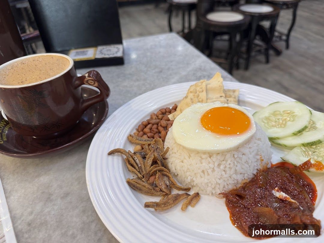 Nasi Lemak and Coffee
