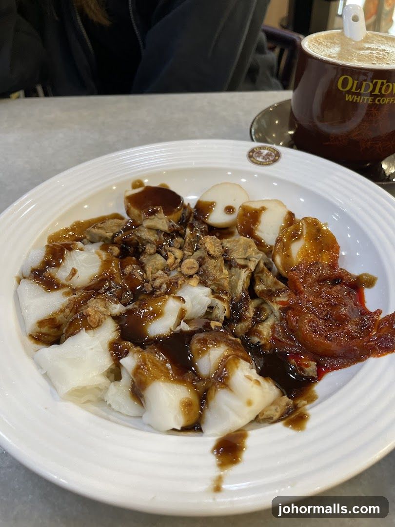 Chee Cheong Fun with Coffee