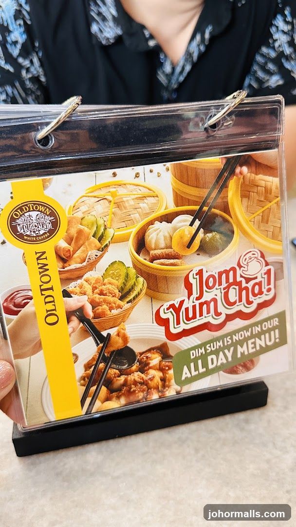 OldTown White Coffee Dim Sum Menu
