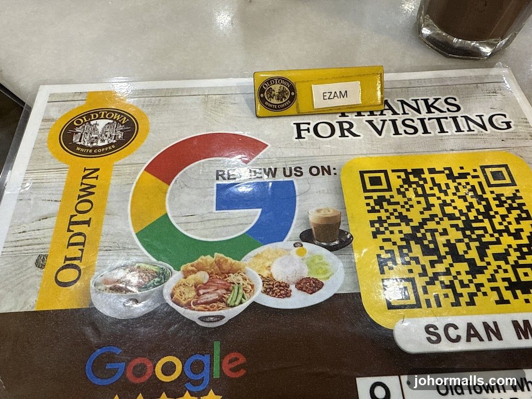 Old Town White Coffee placemat