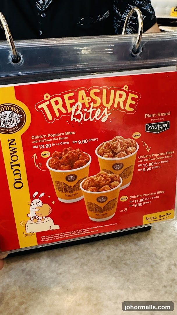 Treasure Bites Menu
