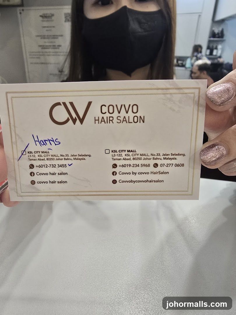 Covvo Hair Salon Business Card