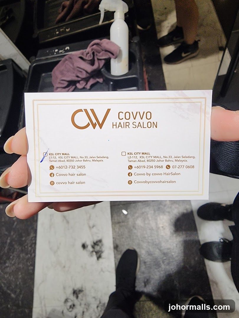 Covvo Hair Salon Business Card