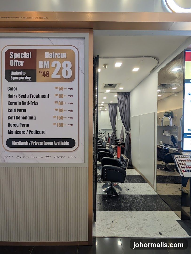 Salon Services and Special Offer